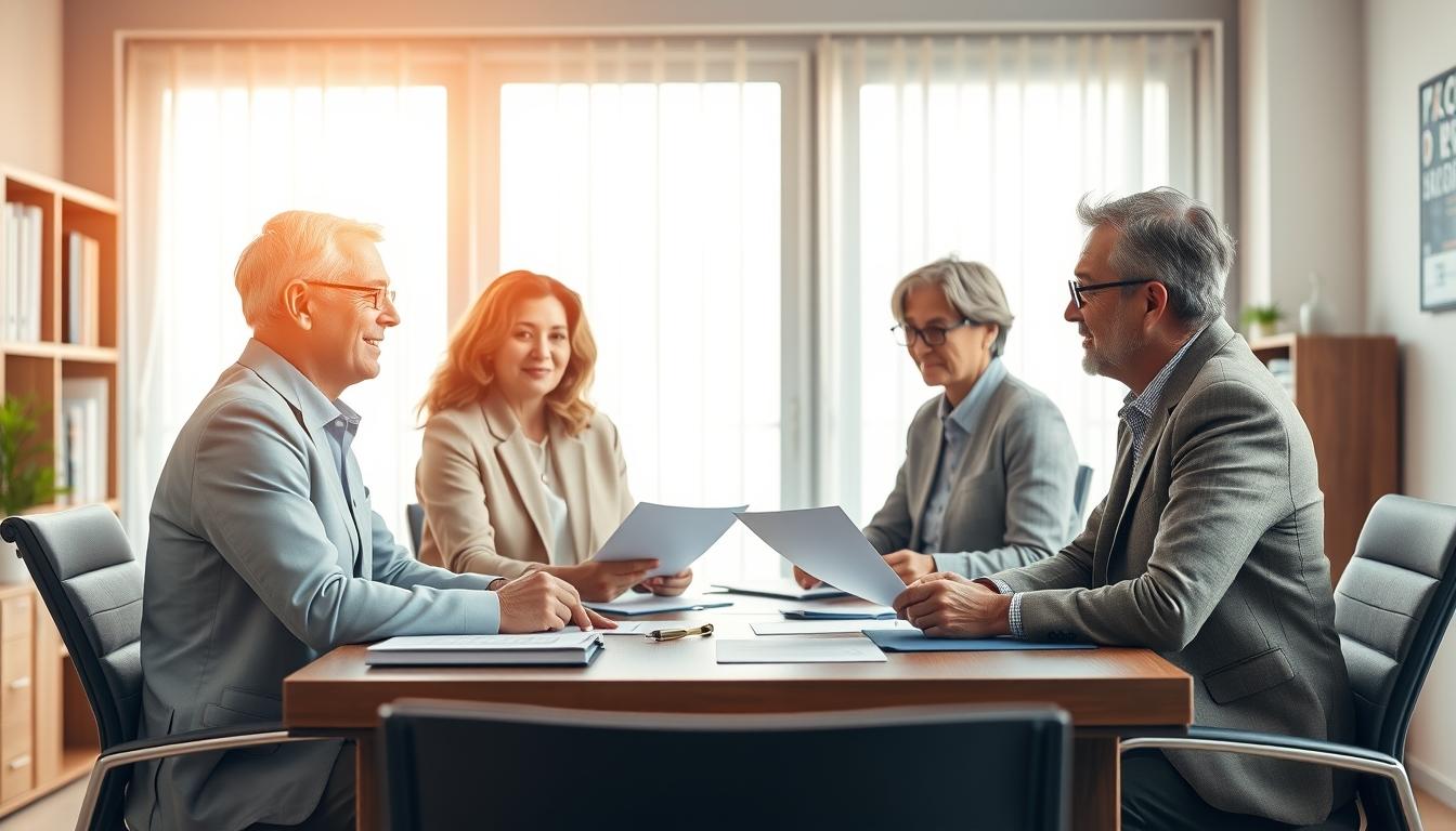 Business agreement signing